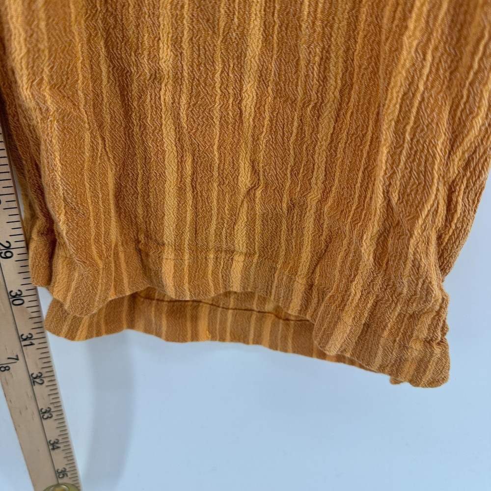 PrAna Fernie Beach Pants Womens Medium Brown Striped Tencel Modal Wide Leg - Picture 7 of 13